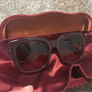 Purple Brown Authentic Gucci Women’s Sunglasses